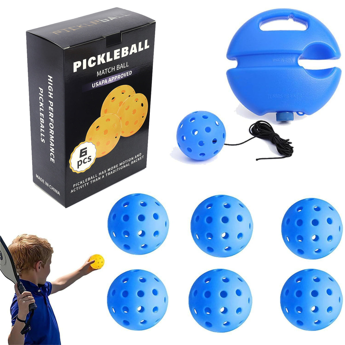 Eco-Friendly Silicone Pickleball Ball Retriever Set