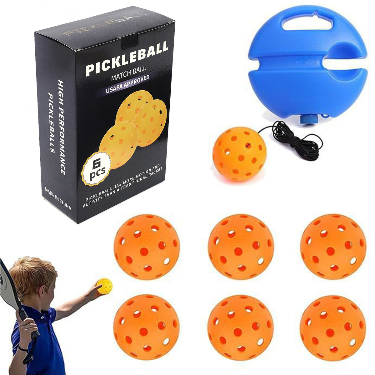 Eco-Friendly Silicone Pickleball Ball Retriever Set