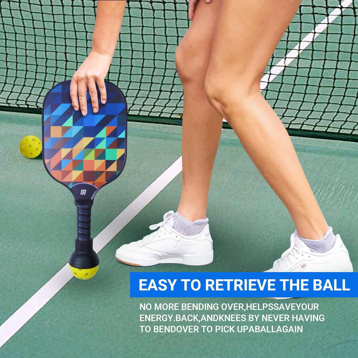 Eco-Friendly Silicone Pickleball Ball Retriever Set