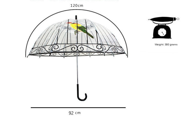 Transparent Birdcage Umbrella