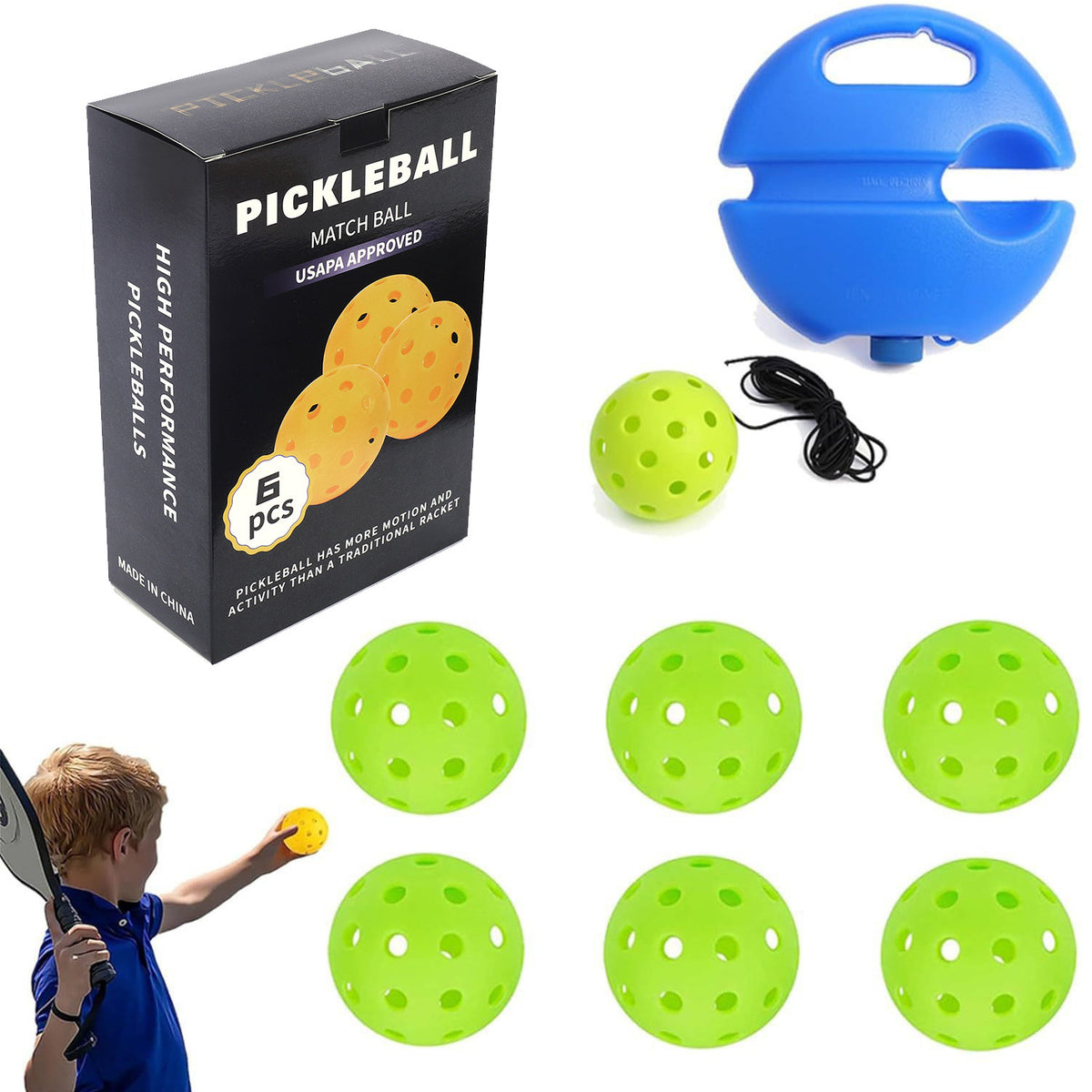 Eco-Friendly Silicone Pickleball Ball Retriever Set