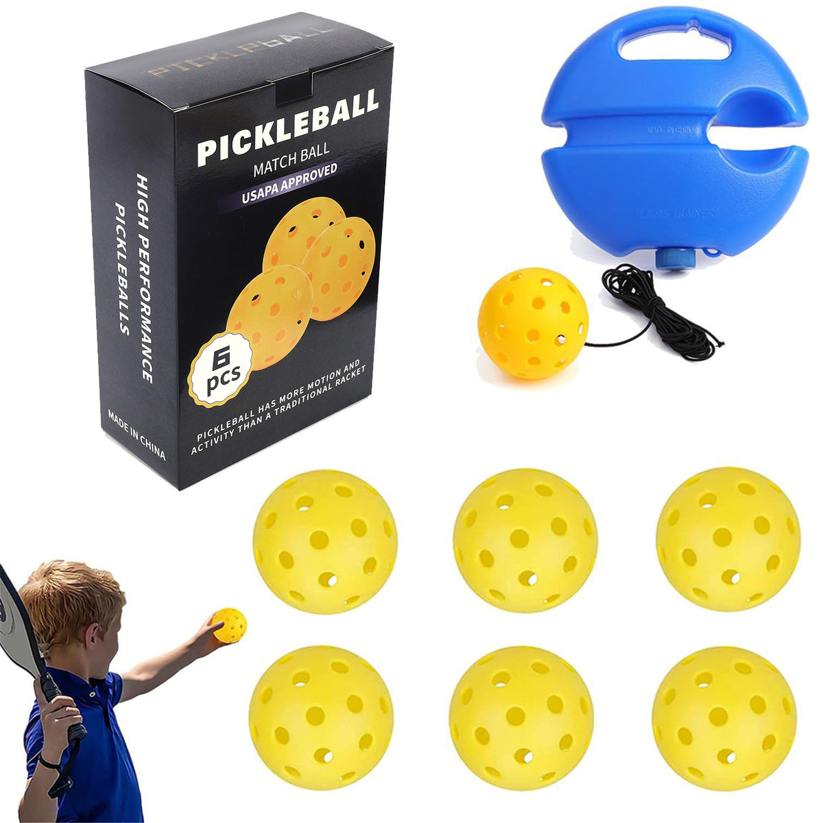 Eco-Friendly Silicone Pickleball Ball Retriever Set