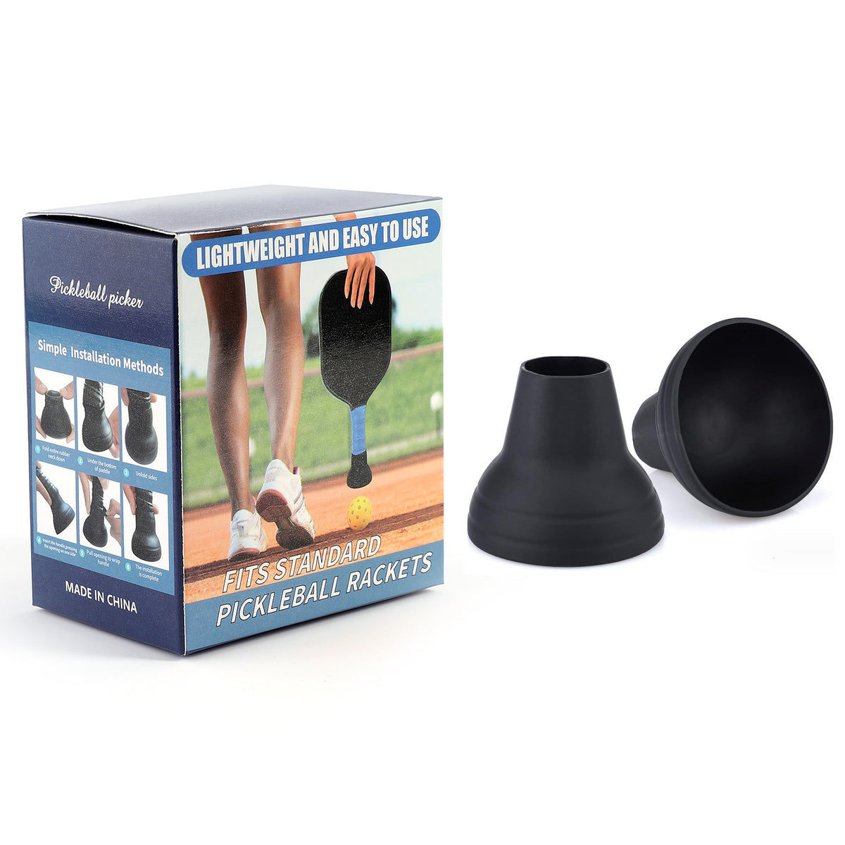 Eco-Friendly Silicone Pickleball Ball Retriever Set